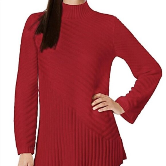 Charter Club Tunic Sweater Red XXL NWT - Picture 1 of 7
